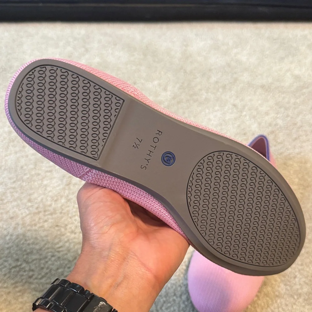 Rothy's Vibrant Pink and Blue Flats
